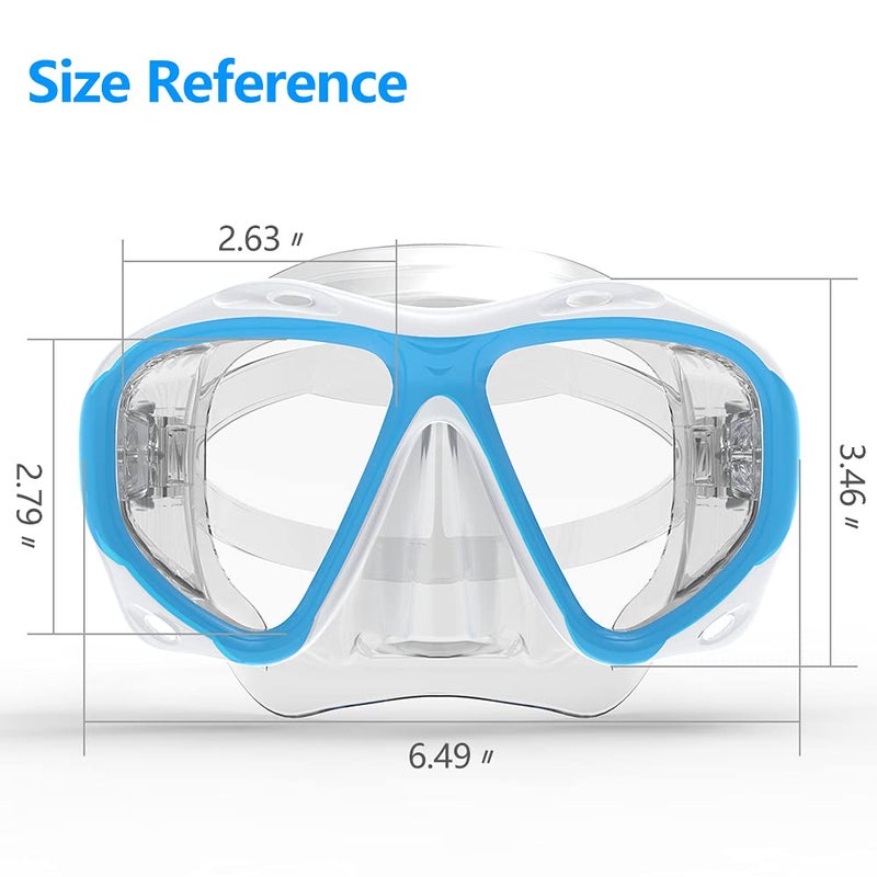 COPOZZ Snorkel Mask Adult â€“ Anti-Fog Scuba Mask with Nose Cover, Tempered Glass Snorkeling Gear for Adults - Image 2
